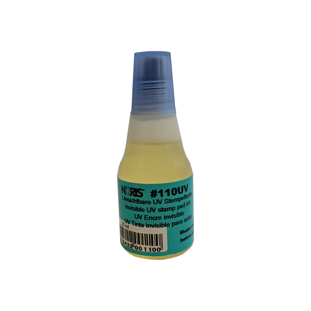 4013422001100 - UV-Stempelfarbe 110S Farblos - unter UV Licht sichtbar 25 ml