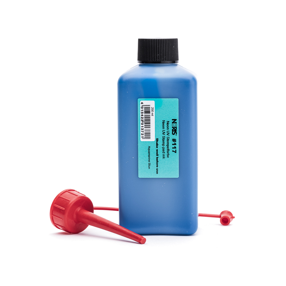 4013422013721 - Stempelfarbe NORIS 117 Neon Line Neon Aquamarine Blue 250 ml