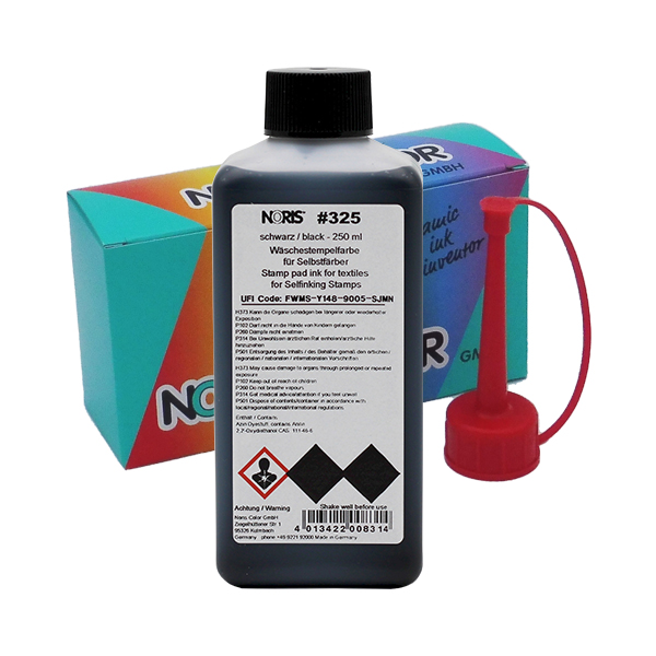 4013422008314 - 325 Textilstempelfarbe Schwarz 250 ml