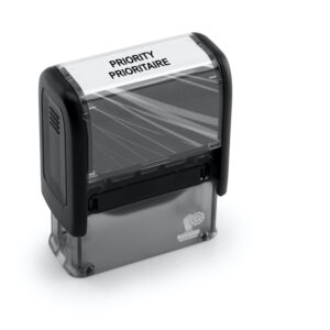 Stempel mit Text – PRIORITY PRIORITAIRE