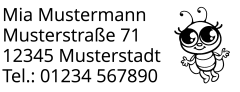 Gestaltungvorschlag für die Konfiguration des Colop Stamp Mouse 30