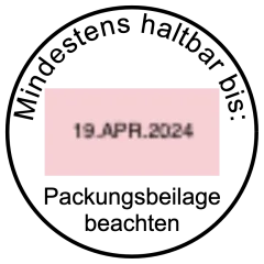 Gestaltungvorschlag für die Konfiguration des Colop Printer R 24 Datumsstempel
