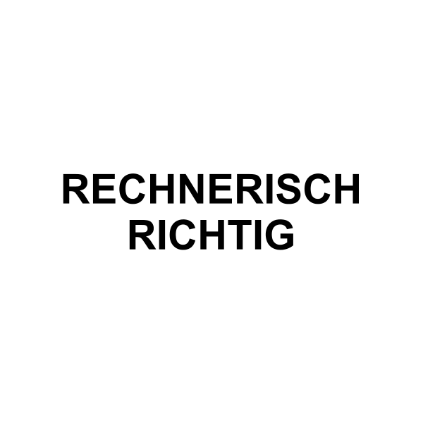 Stempel mit Text ️ RECHNERISCH RICHTIG » Stempel Malter