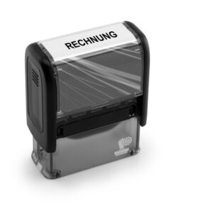 Stempel mit Text – RECHNUNG