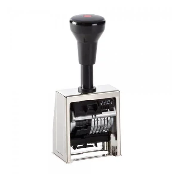 Reiner B6 Paginierstempel, 6-stellig, große Ziffernhöhe 5,5 mm – zur Dokumentennummerierung