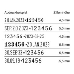 reiner modell 9 datums nummern formate
