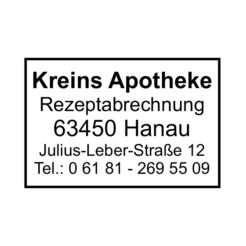 rezeptabrechnung apothekenstempel trodat 4941 abdruckbeispiel