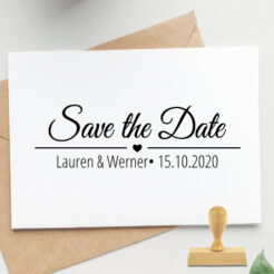 Save the Date Hochzeitsstempel Lauren
