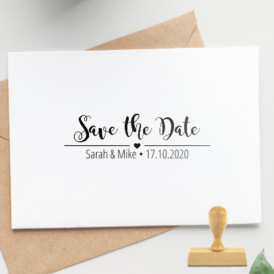 Save the Date Stempel für Ihre Hochzeit