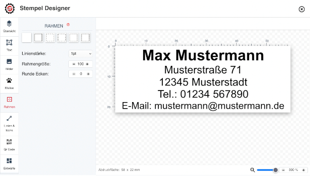 Individuelle Stempelgestaltung leicht gemacht
