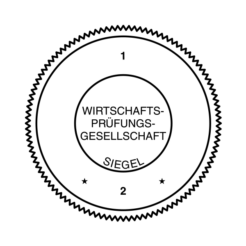 stempel fuer wirtschaftspruefungsgesellschaft wp siegel selbstfaerbend abdruck
