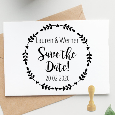 Stempel Hochzeit – Save the Date