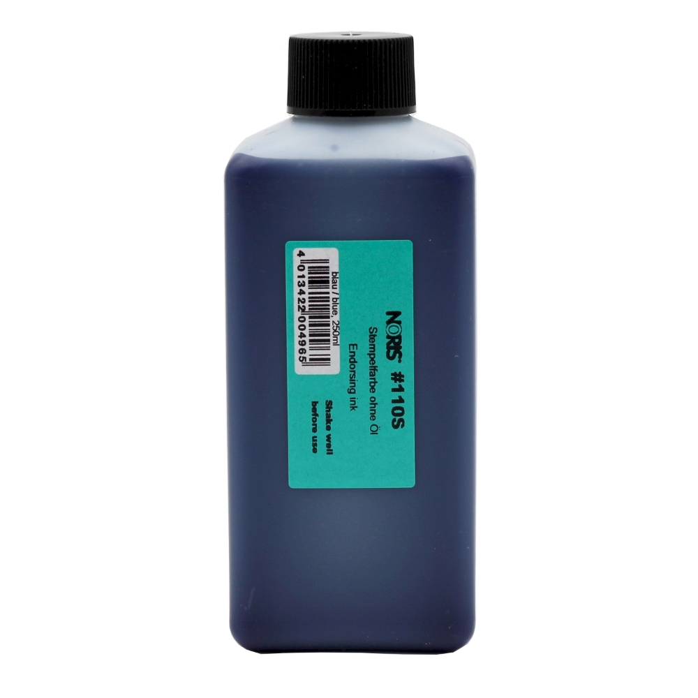 4013422004965 - Stempelfarbe 110S | Stempelkissenfarbe Blau 250 ml