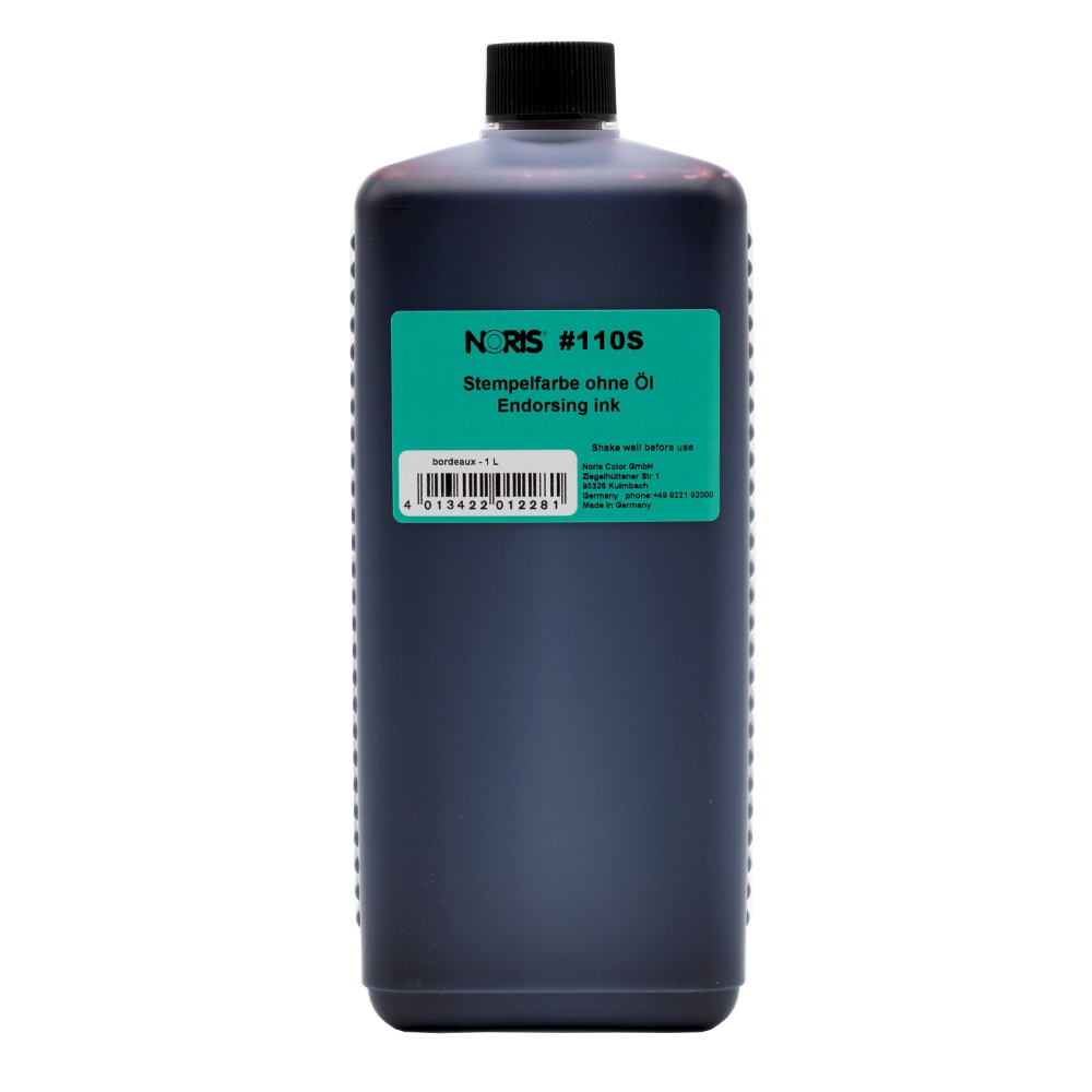 4013422012281 - Stempelfarbe 110S | Stempelkissenfarbe Bordeaux 1000 ml