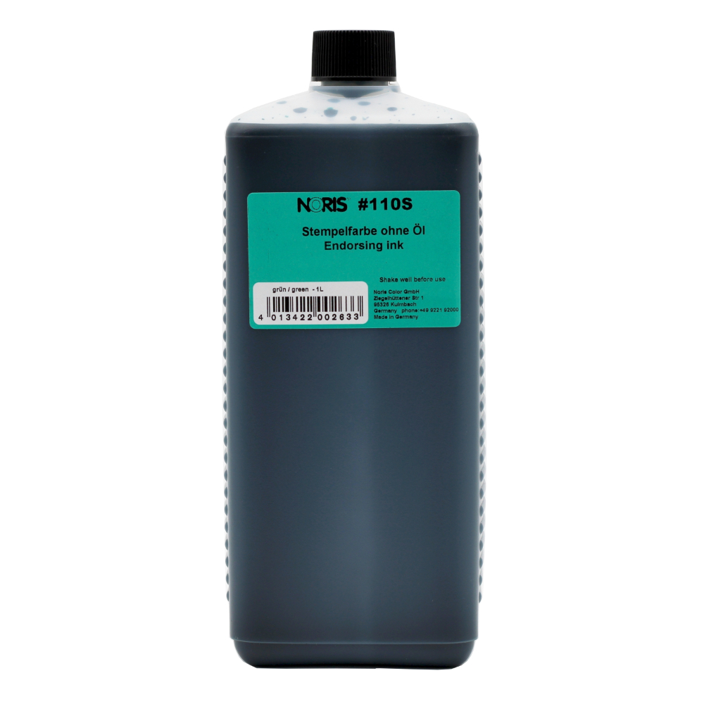 4013422002633 - Stempelfarbe 110S | Stempelkissenfarbe Grün 1000 ml