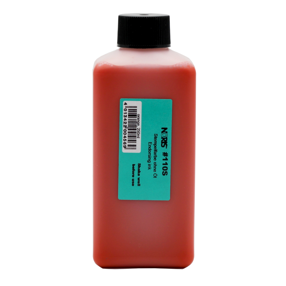 4013422004569 - Stempelfarbe 110S | Stempelkissenfarbe Orange 250 ml