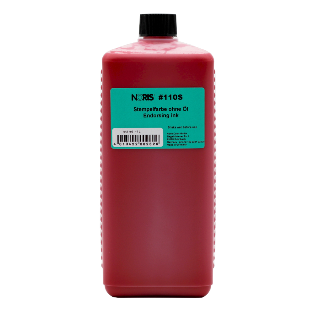 4013422002626 - Stempelfarbe 110S | Stempelkissenfarbe Rot 1000 ml