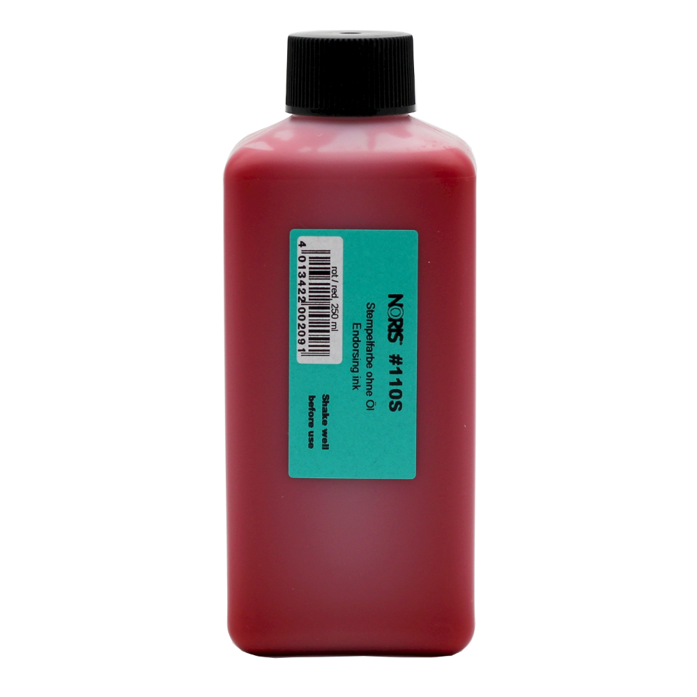 4013422002091 - Stempelfarbe 110S | Stempelkissenfarbe Rot 250 ml