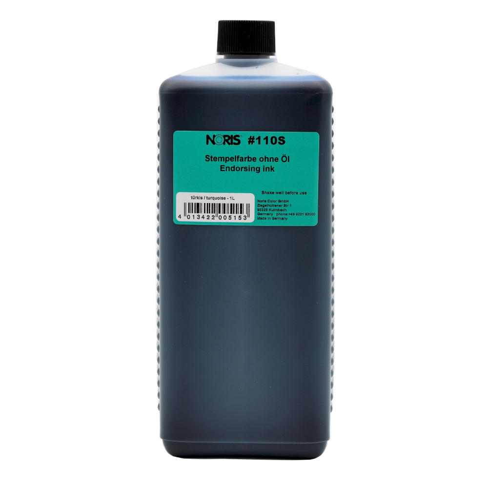 4013422005153 - Stempelfarbe 110S | Stempelkissenfarbe Türkis 1000 ml