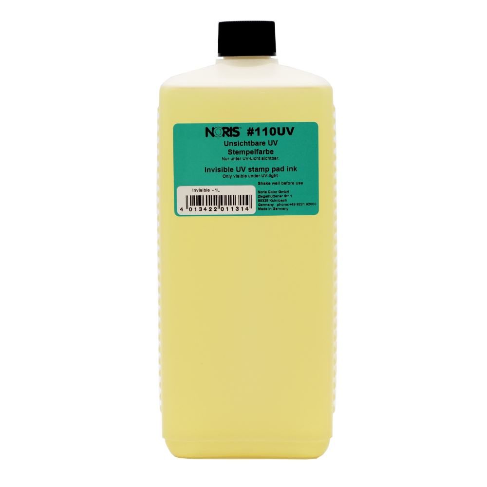 4013422011314 - UV-Stempelfarbe 110S Farblos - unter UV Licht sichtbar 1000 ml