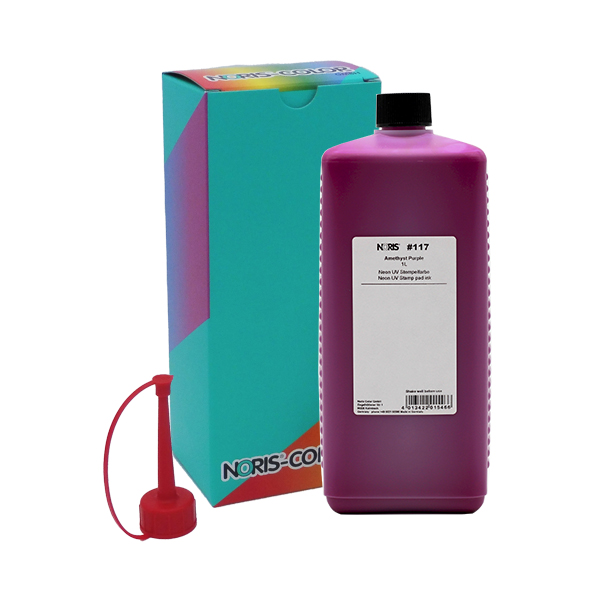 4013422015466 - Stempelfarbe NORIS 117 Neon Line Neon Amethyst Purple 1000 ml