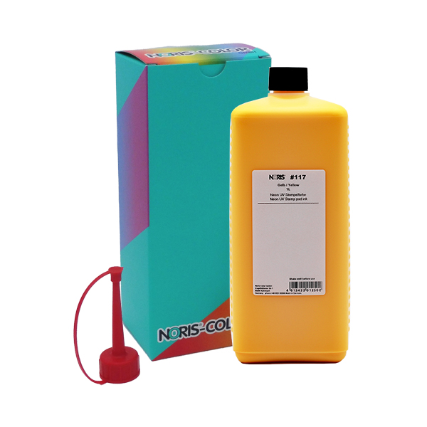 4013422012502 - Stempelfarbe NORIS 117 Neon Line Neon Gelb 1000 ml