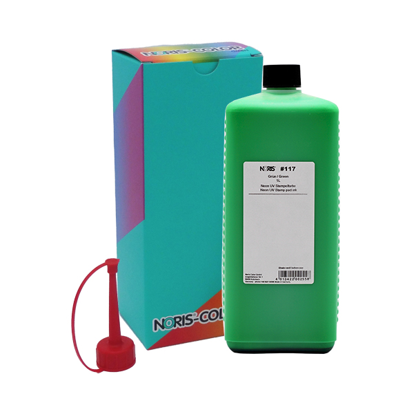4013422002558 - Stempelfarbe NORIS 117 Neon Line Neon Grün 1000 ml