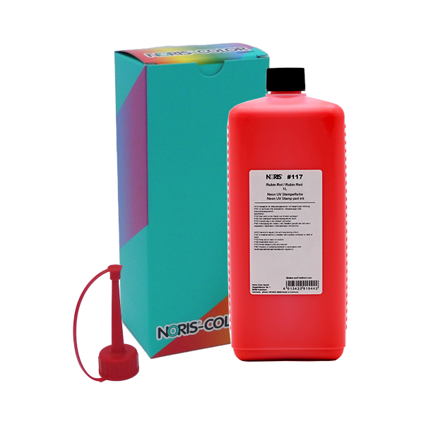 4013422015442 - Stempelfarbe NORIS 117 Neon Line Neon Rubin Red 1000 ml