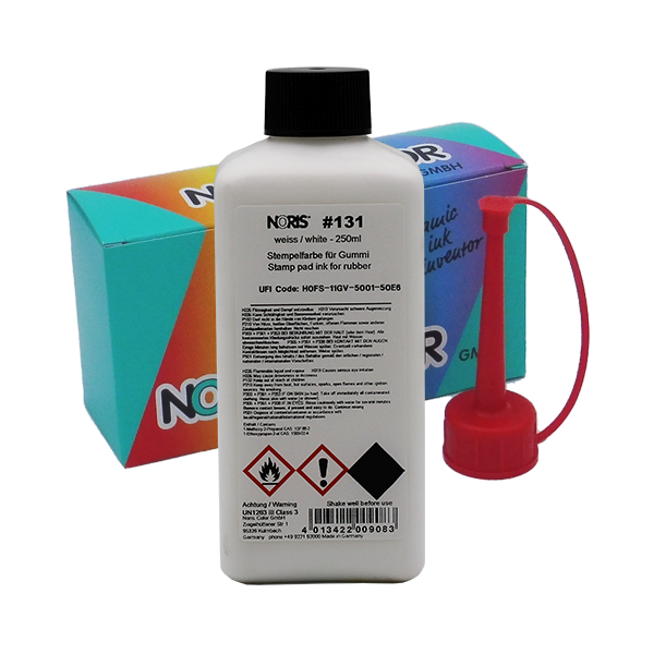 4013422009083 - 131 Permanentstempelfarbe Weiß 250 ml