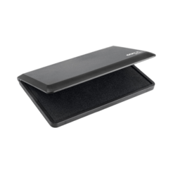 Colop Micro 3 Stempelkissen in Schwarz – großes Format, geöffnet, stabile Kunststoffbox