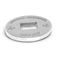 Stempelplatte oval für COLOP Printer 55 Datum – mit Aussparung für das Datumsfeld, geeignet für individuelle Vereinsstempel