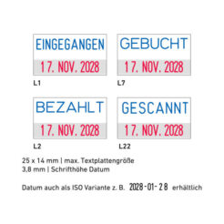 trodat 4850 L lagertext ansicht