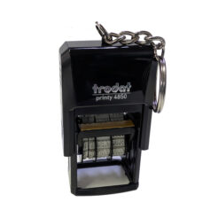Trodat 4850 Kontrolldatumstempel mit Schlüsselanhänger schräg
