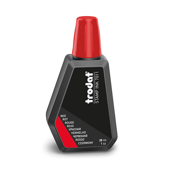 Trodat Stempelfarbe Colour 51-7011-041 ohne Öl 28ml Flasche rot 0092399558859 Trodat 28 Milliliter
