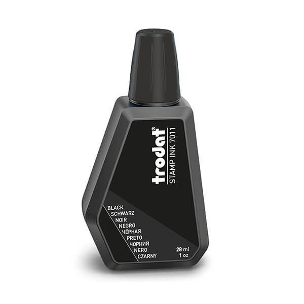 Trodat Stempelfarbe Colour 51-7011-041 ohne Öl 28ml Flasche schwarz 0092399558866 Trodat 28 Milliliter