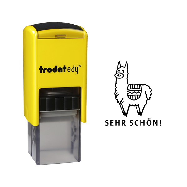 0190084416627 - edy FIX - Motivationsstempel - Lehrerstempel - Zitronengelb Violett Faultier - LASS DICH NICHT HÄNGEN