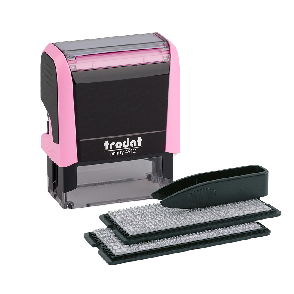 9010035808596 - trodat Stempel Printy Typom 40 SB Paste rosa+Kis schw 4912