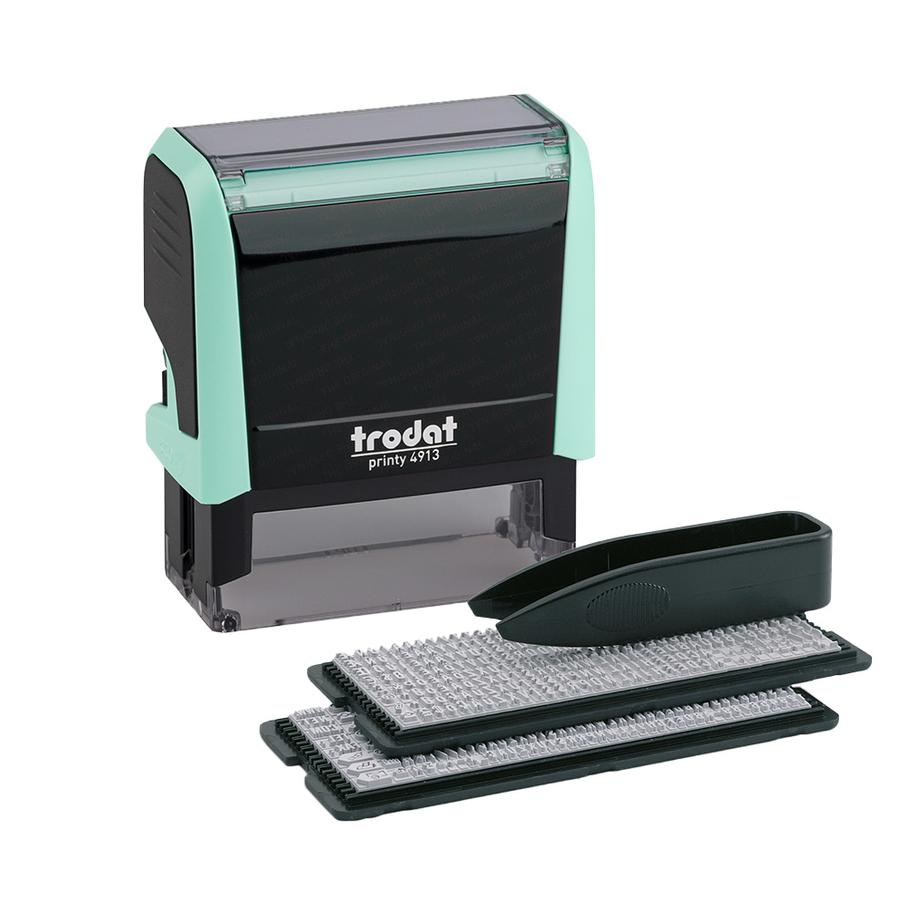 9010035808626 - trodat Stempel Printy Typom 40 SB Pastel grü+Kis schw 4913