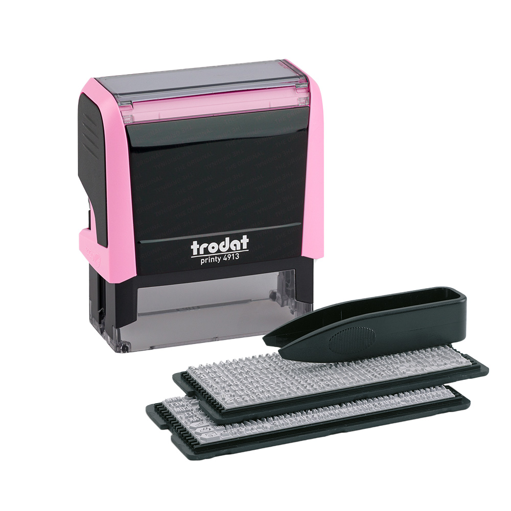 9010035808633 - trodat Stempel Printy Typom 40 SB Paste rosa+Kis schw 4913