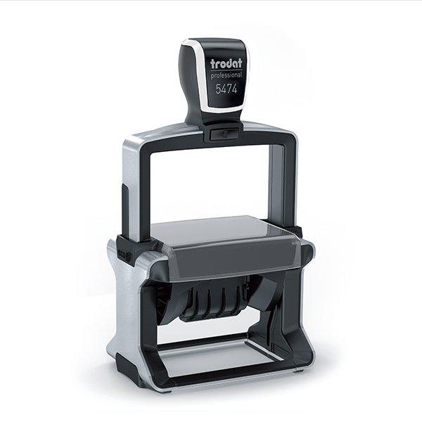 Trodat Professional 5117 Datumstempel mit Wortband Schwarz Violett Englisch / Amerikanisch (MAY 03 2028)