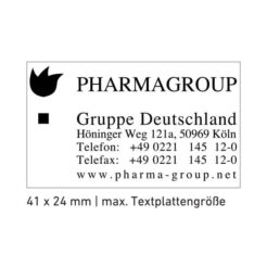 trodat professional textstempel 5200 abdruck