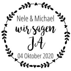 wir sagen ja hochzeitsstempel 49531