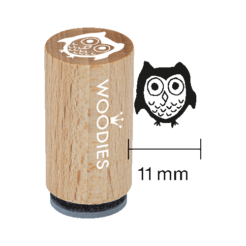 Mini Woodies Stempel Eule