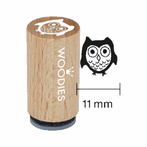 Mini Woodies Stempel Eule