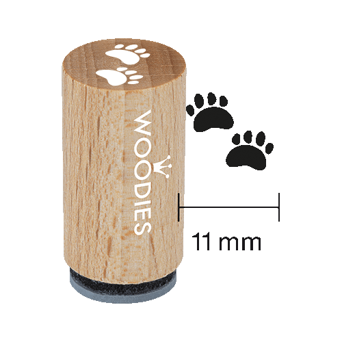 Mini Woodies Stempel Pfoten