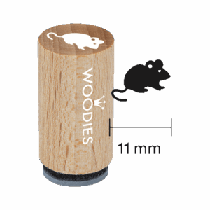 Mini Woodies Stempel Maus