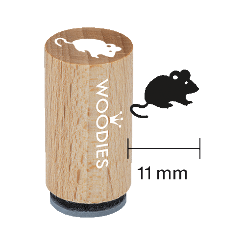 Mini Woodies Stempel Maus