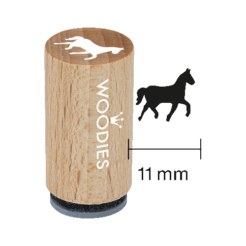 Mini Woodies Stempel Pferd