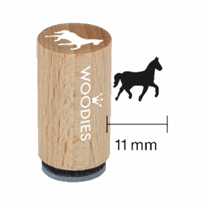 Mini Woodies Stempel Pferd