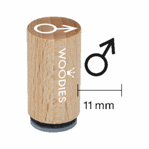 Mini Woodies Stempel Marszeichen Junge